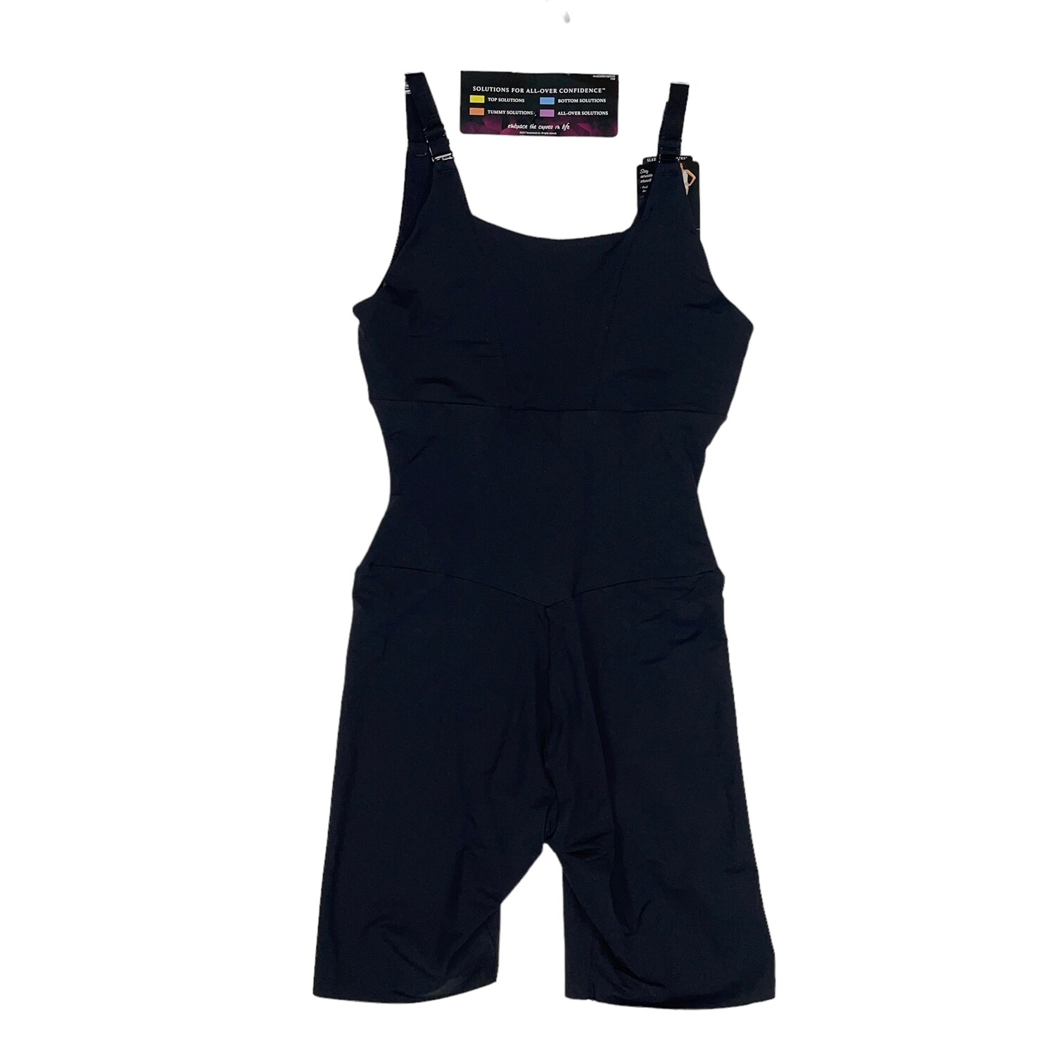 Maidenform Bodysuit Open Bust Mid Thigh Firm Control Sleek Slimmer Singlet P2556