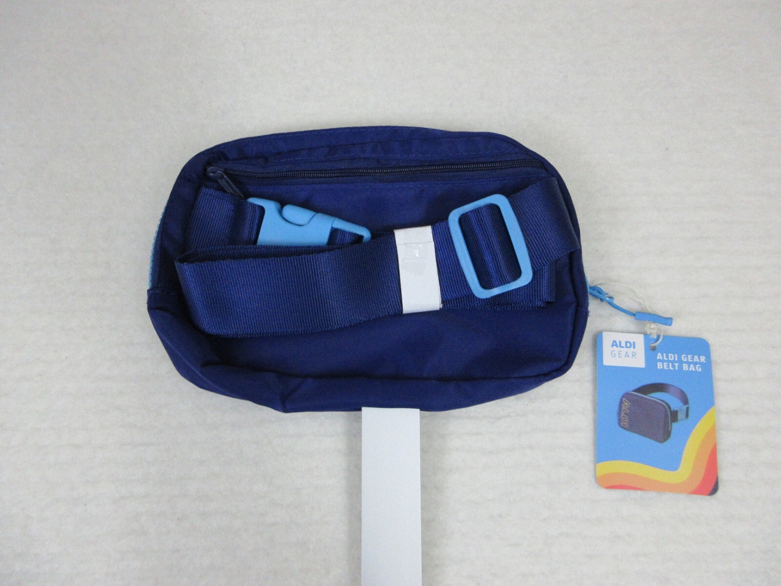 ALDI Gear Belt Bag Navy Blue Fanny Pack Crossbody Waist Bag Adjustable Strap