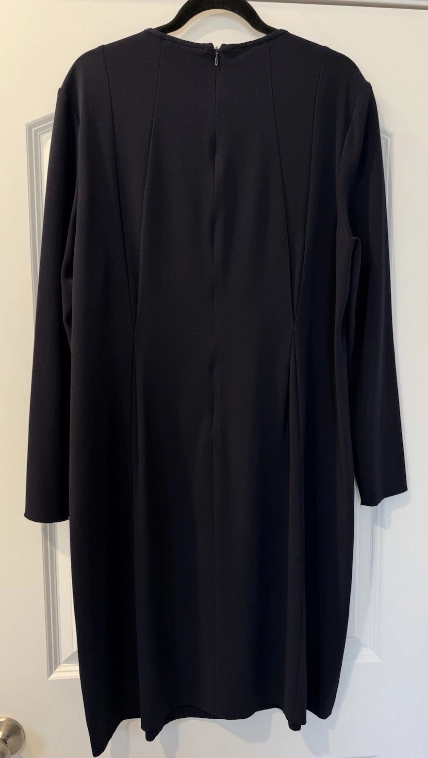LK Bennett Dr Jessica Dress Navy Blue Classic Seamed Sheath Size 16 EUC $545