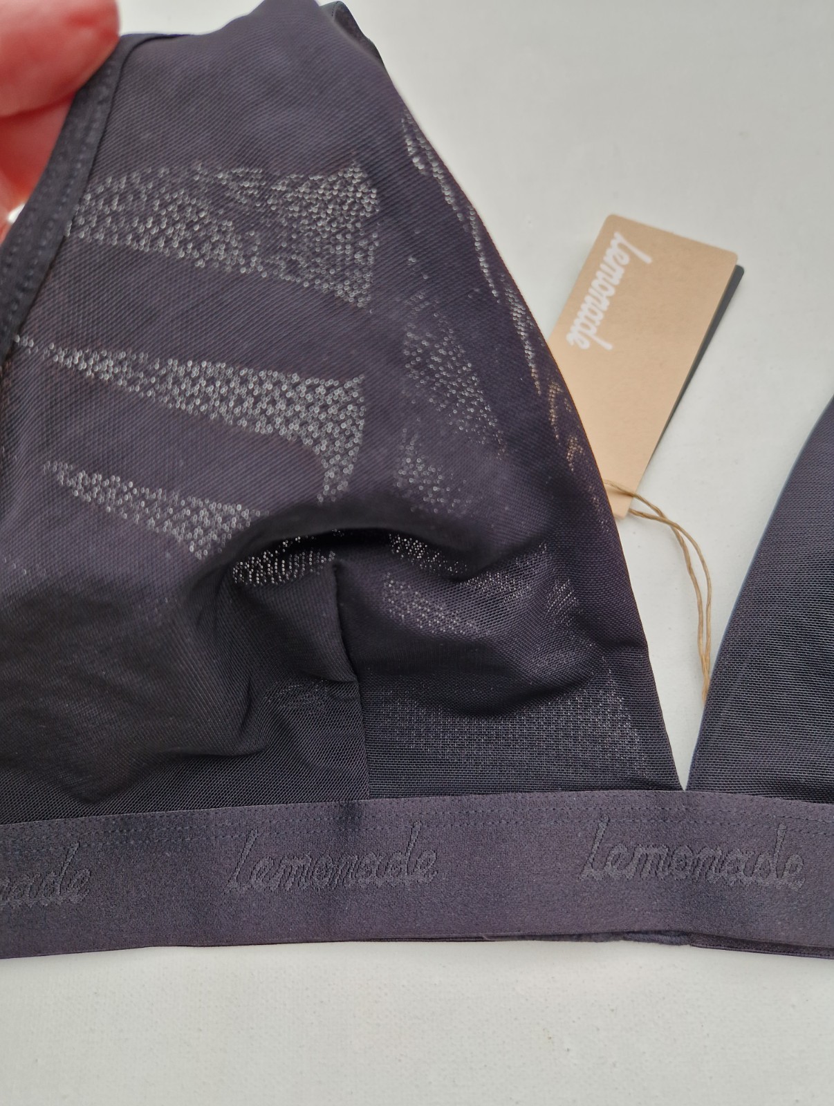 Lemonade Dolls So Soft Mesh Bralette Bra Ultimate Comfort Bra Black Size 40 A-D