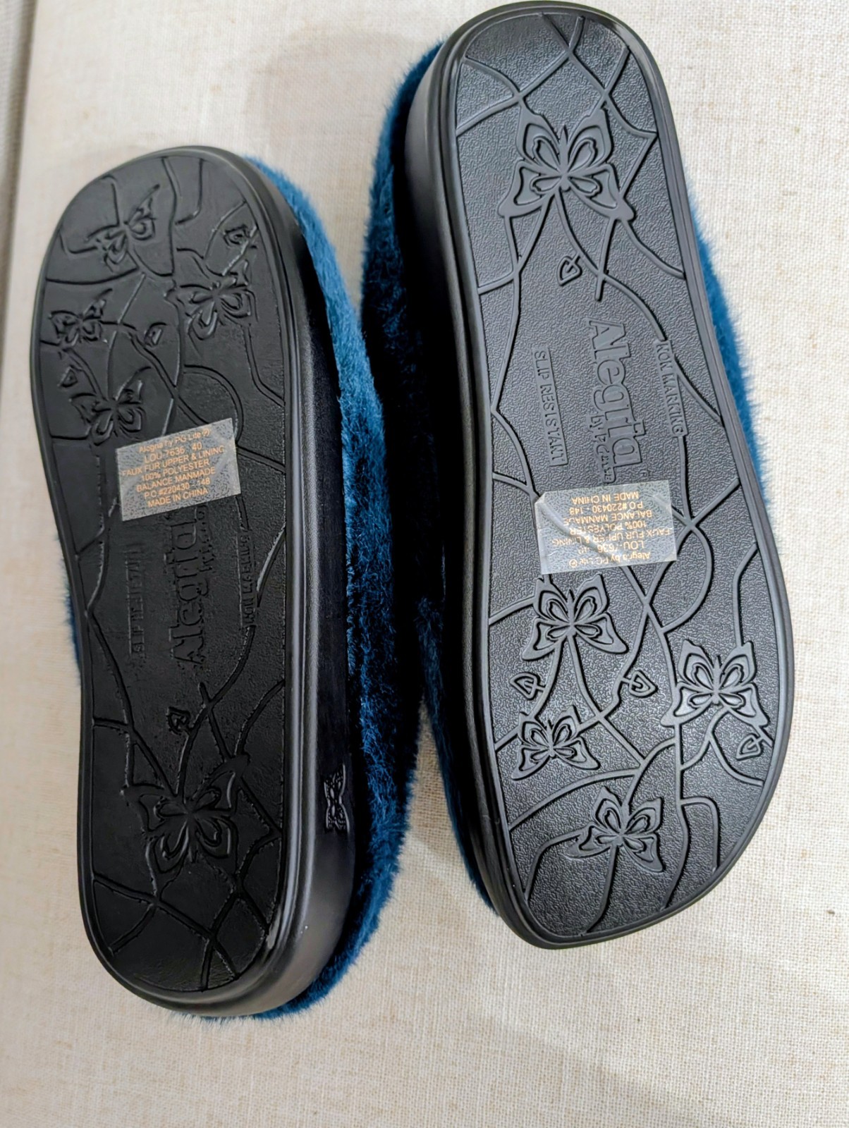 Alegria Warm-Lined Slippers Loungeree Frosty Prussian Blue EU 40 US 9 – 9.5