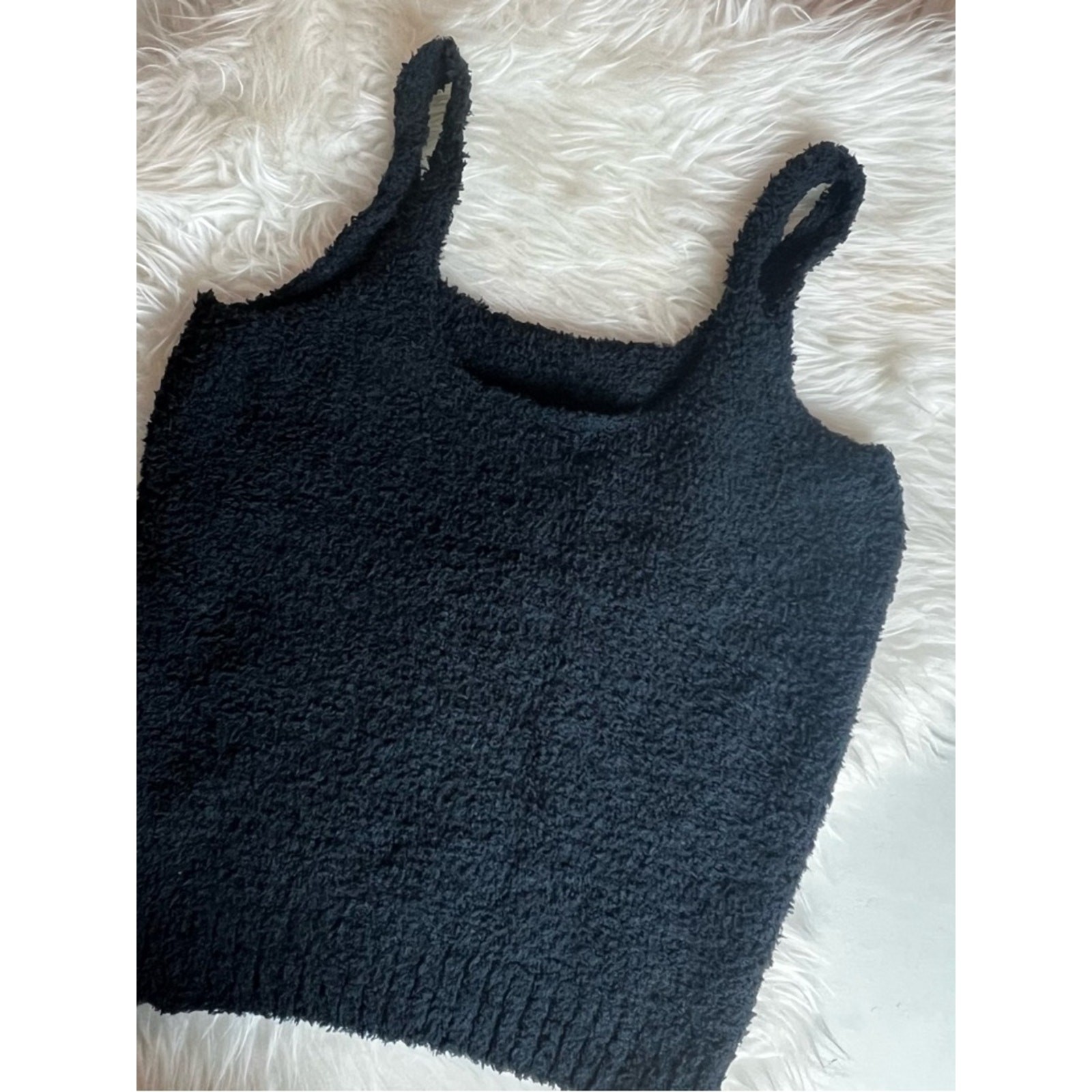 SKIMS Charcoal Teddy Textured Tank Size 4XL