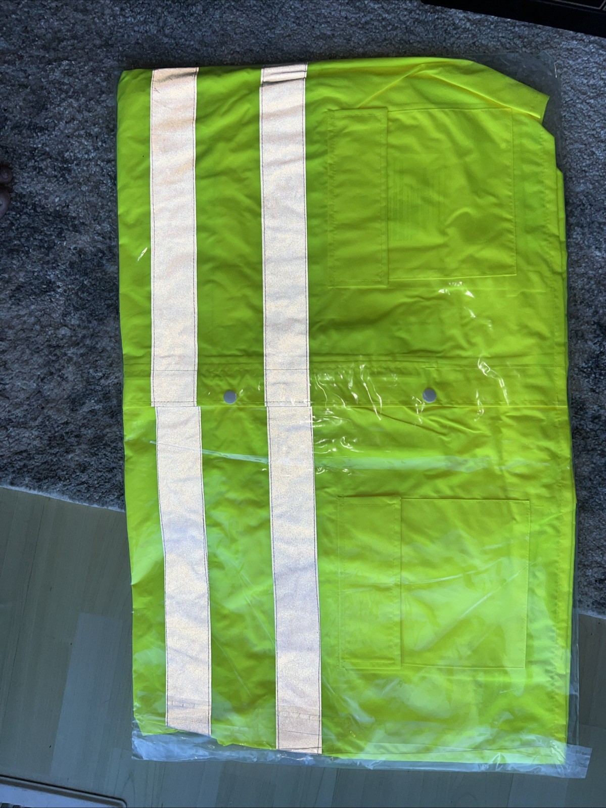 ABEL 4XL Hi-Vis Safety Rain Jacket REFLECTIVE NEW IN PACK SEE ALL PHOTOS