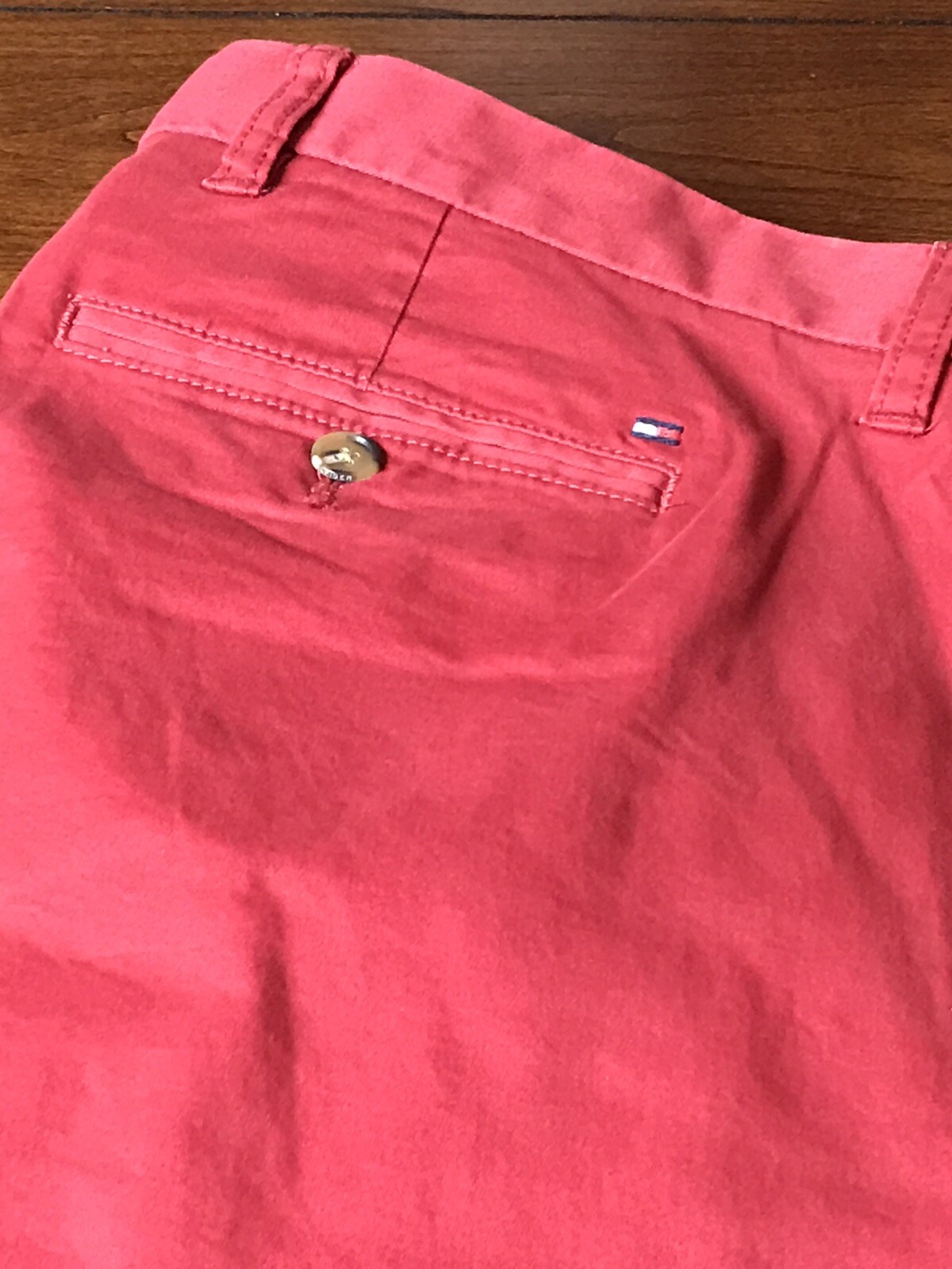 Tommy Hilfiger Men’s pants 32W x 34L RED THFLEX stretch chino pant preppy