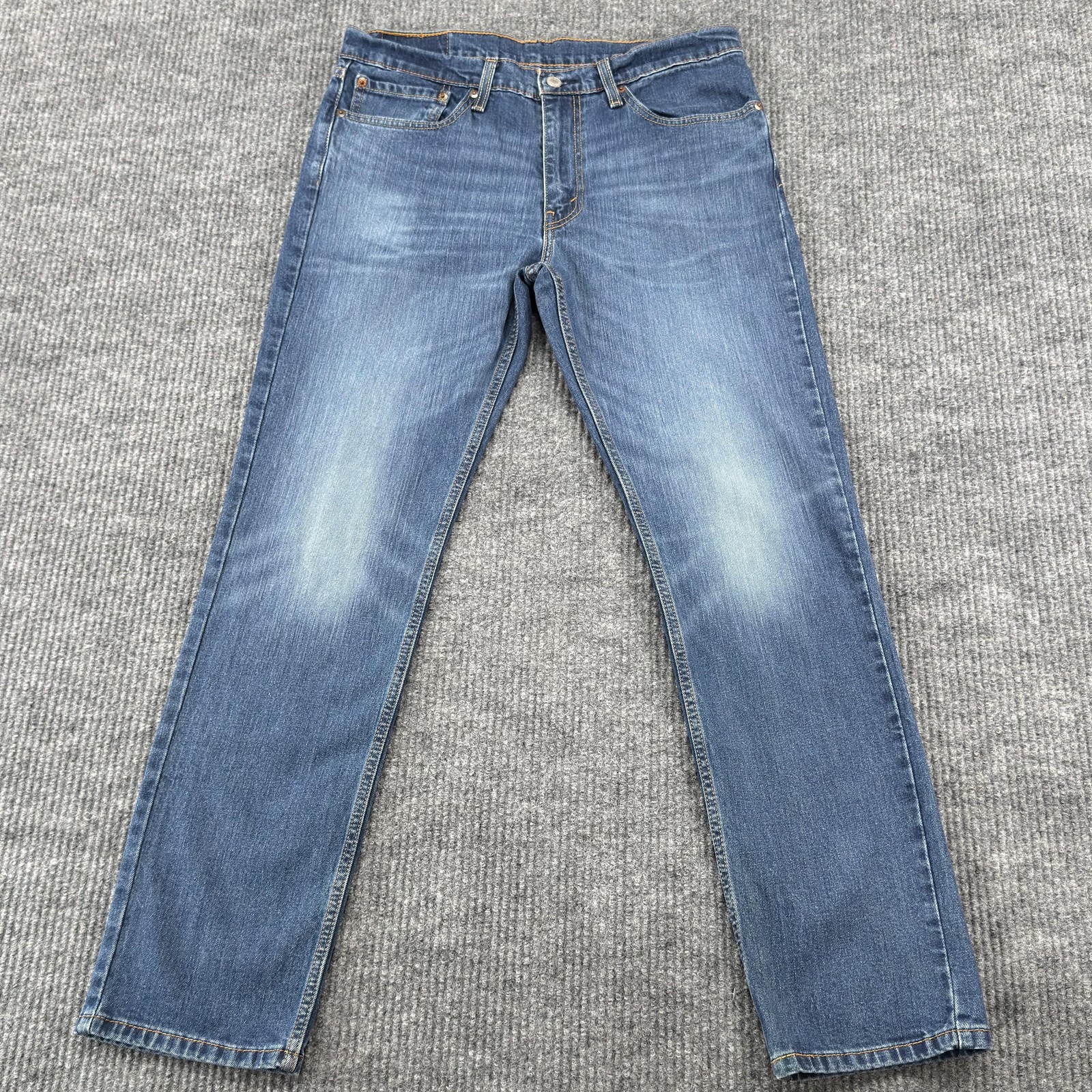 Levis 511 Jeans Mens 34×32 Blue Medium Wash Slim Straight Stretch Denim Casual