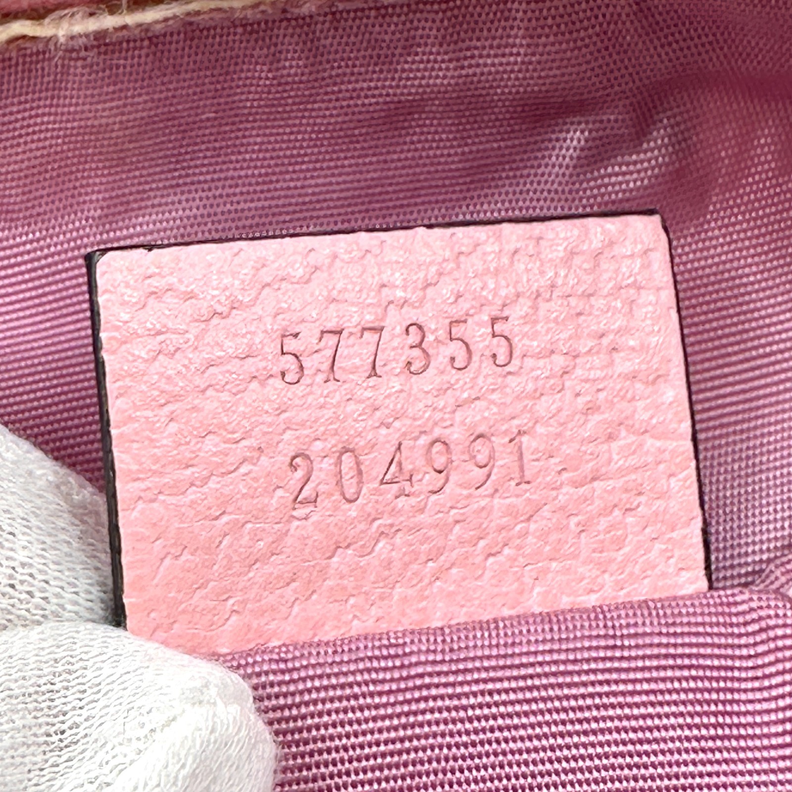 GUCCI Pouch Purse Ophidia GG Flora Pink Canvas Authentic T441