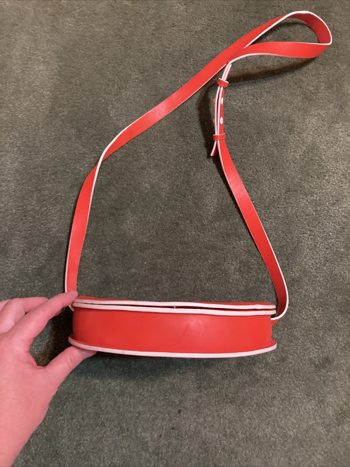 Kate Spade Saturday Half Circle Bag NWOT Bright Coral shoulder, clutch, belt