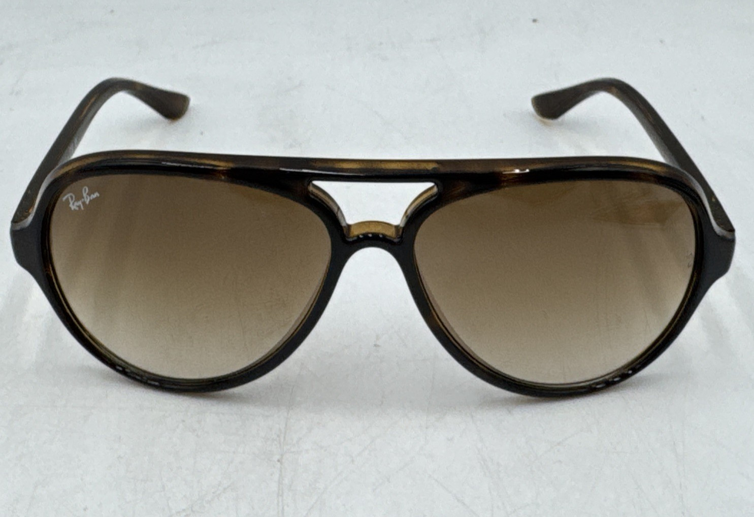 Ray-Ban RB4125 710/51 Aviator Sunglasses – Matte Havana