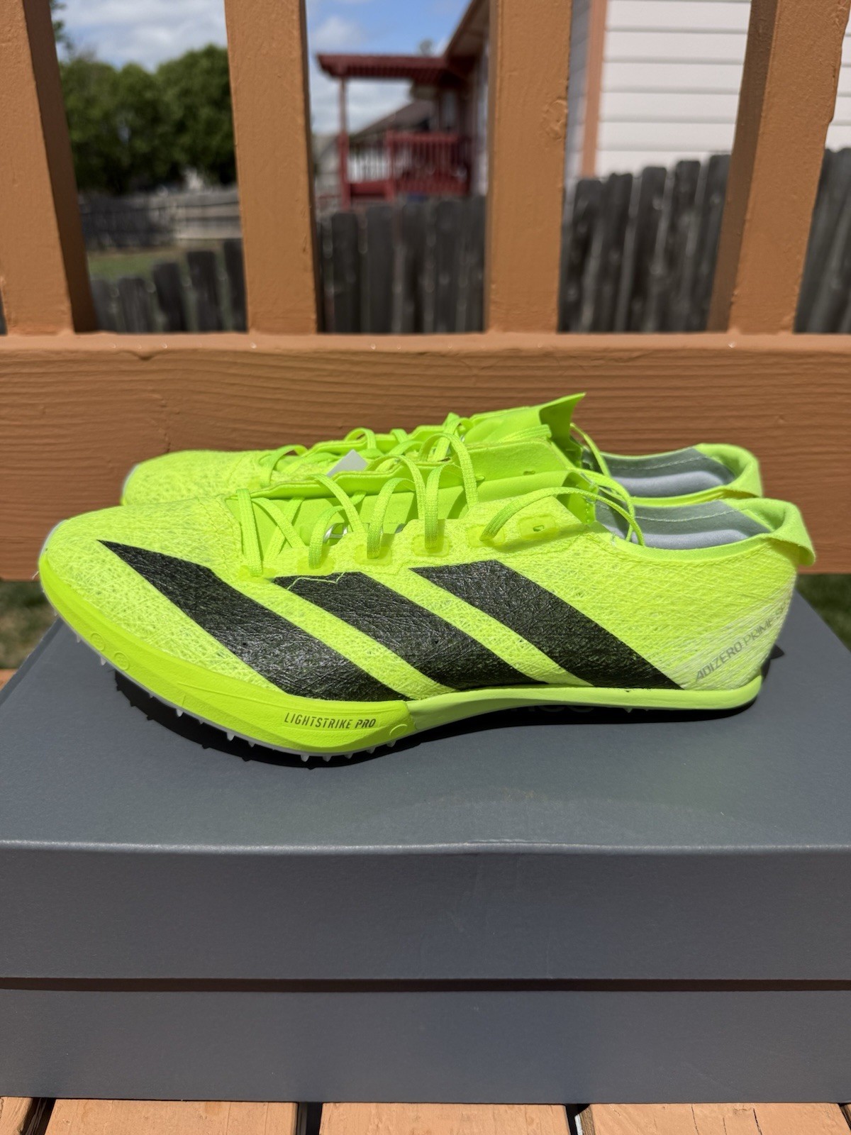 Adidas Adizero Prime SP 3 Strung Spikes Shoes Lucid Lemon IH5800 Men’s Sz 7.5