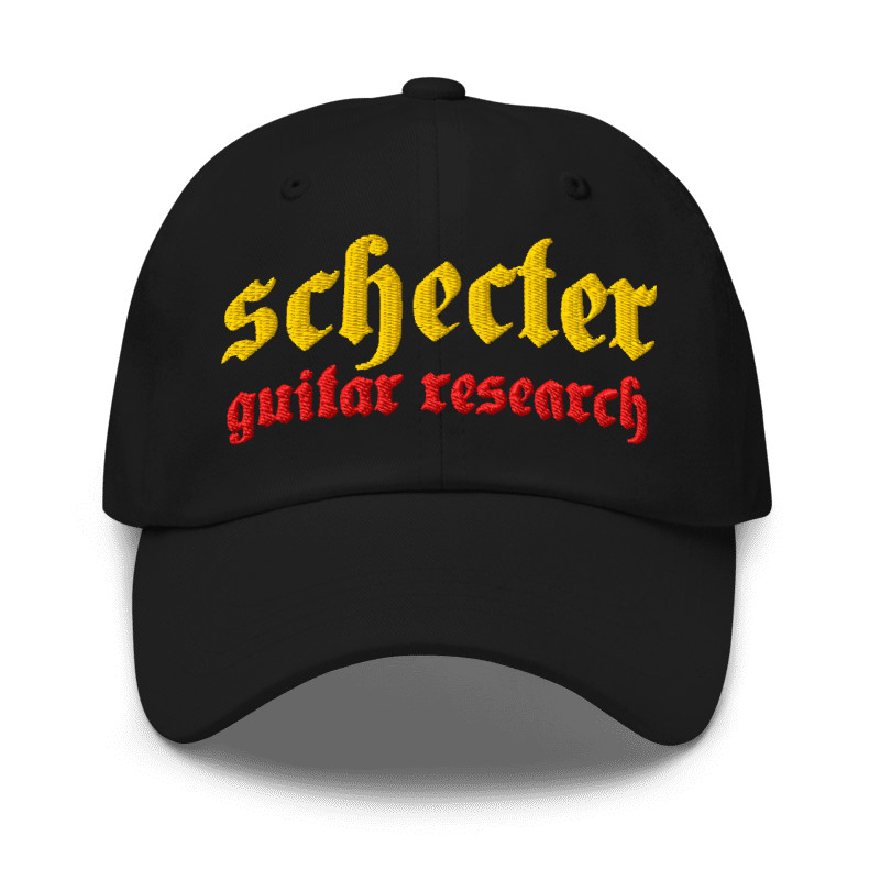 Schecter Guitar Research Logo Inspired Embroidered Adjustable Classic Dad Hat
