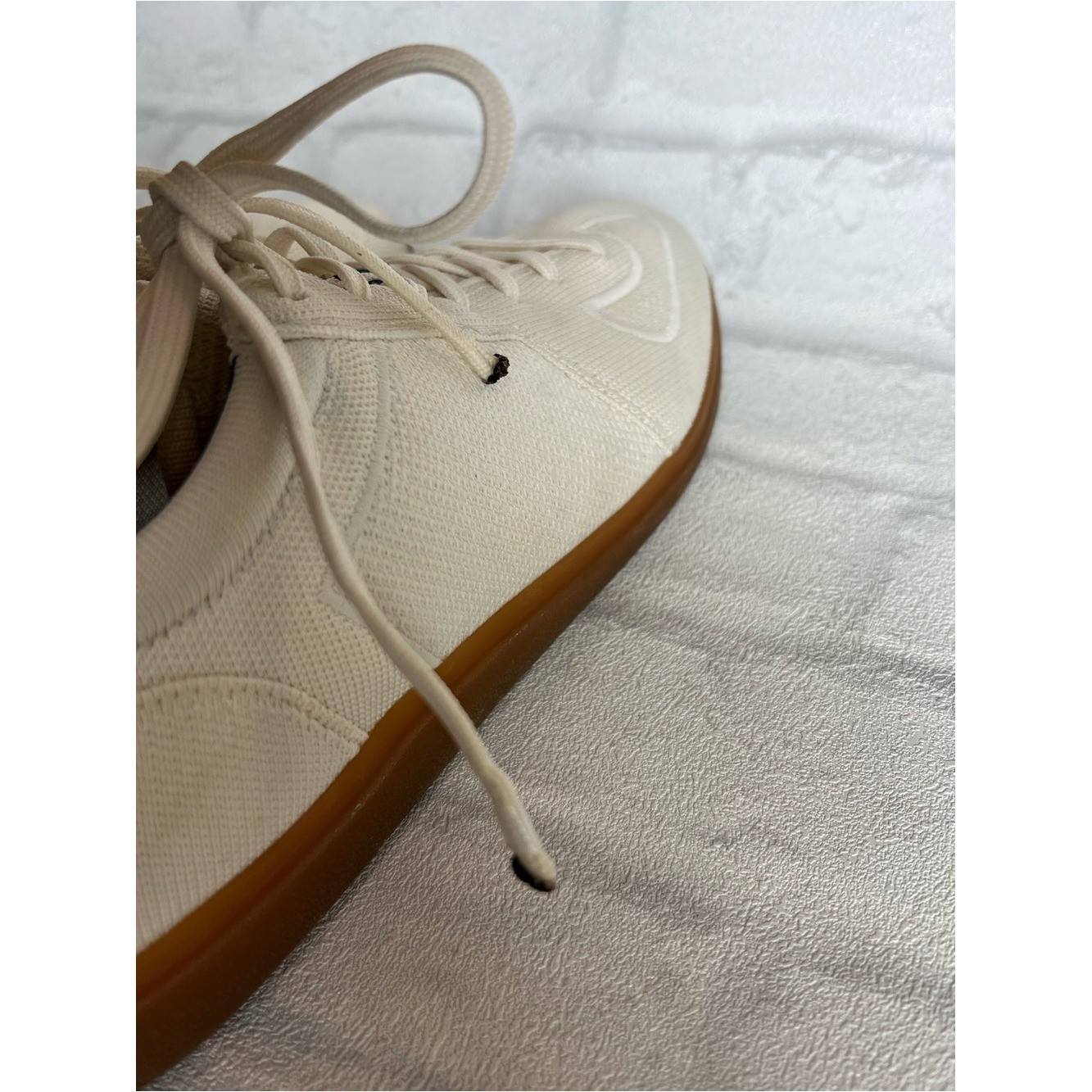 Rothy’s Men’s RS01 Sneakers in Bone athleisure quiet luxury preppy