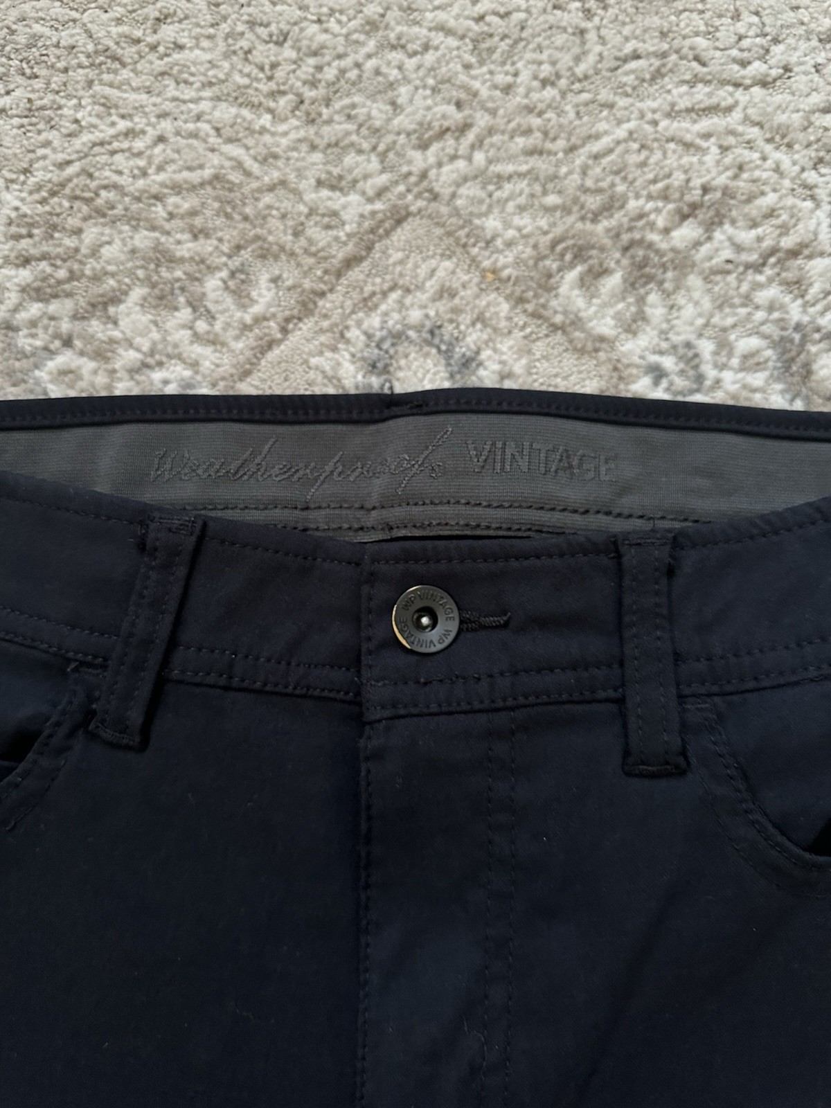 Weatherproof Vintage Tech Pant Men Size 32×30 Black Stretch Nylon Fabric 1720722