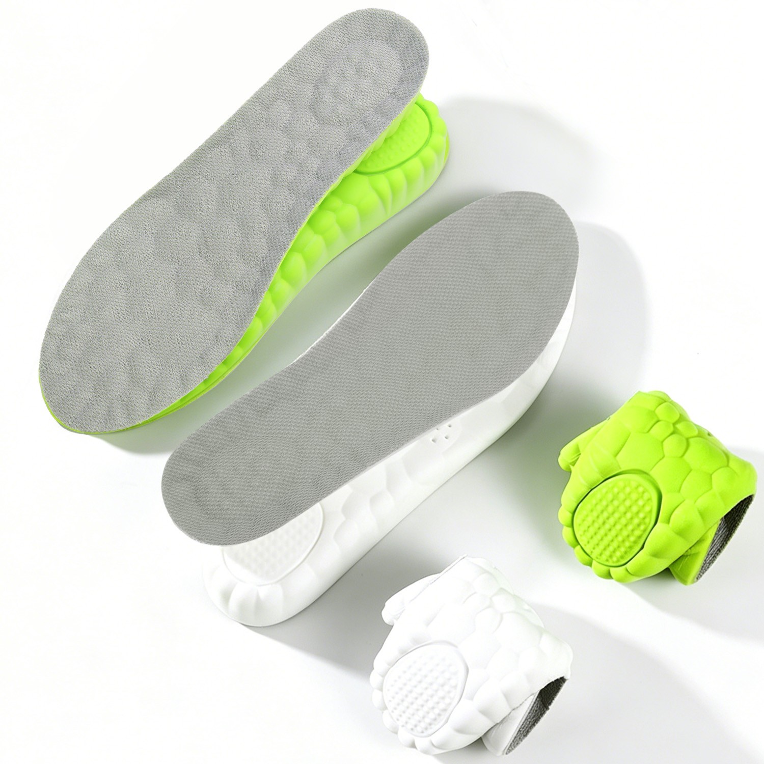 4D Cloud Height Increasing Insoles Anti-Stink & Sweat-Absorb Unisex for US 7-12