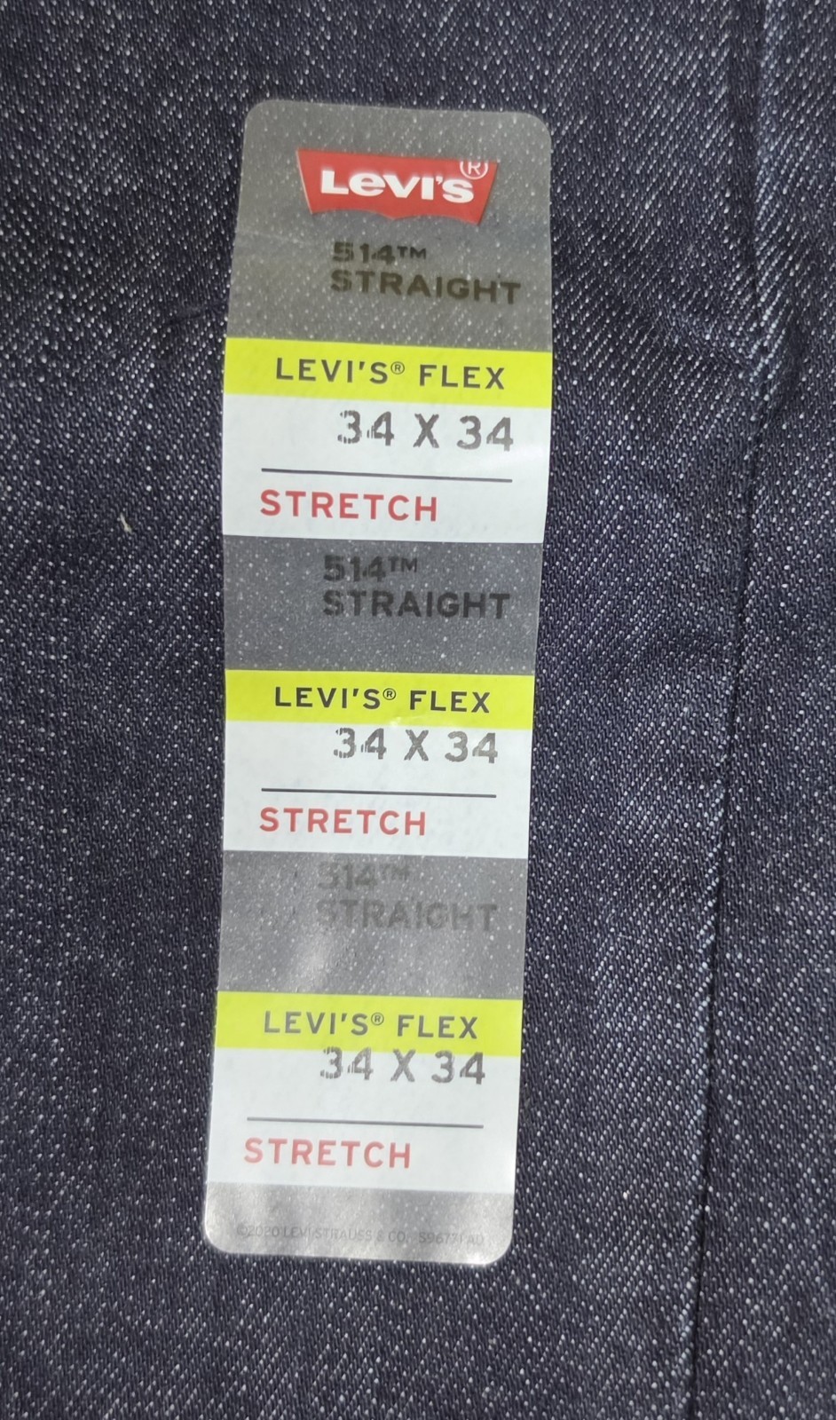 Levi’s 514 Flex Jeans Men’s 34 W x 34 L Straight Leg Stretch Levis