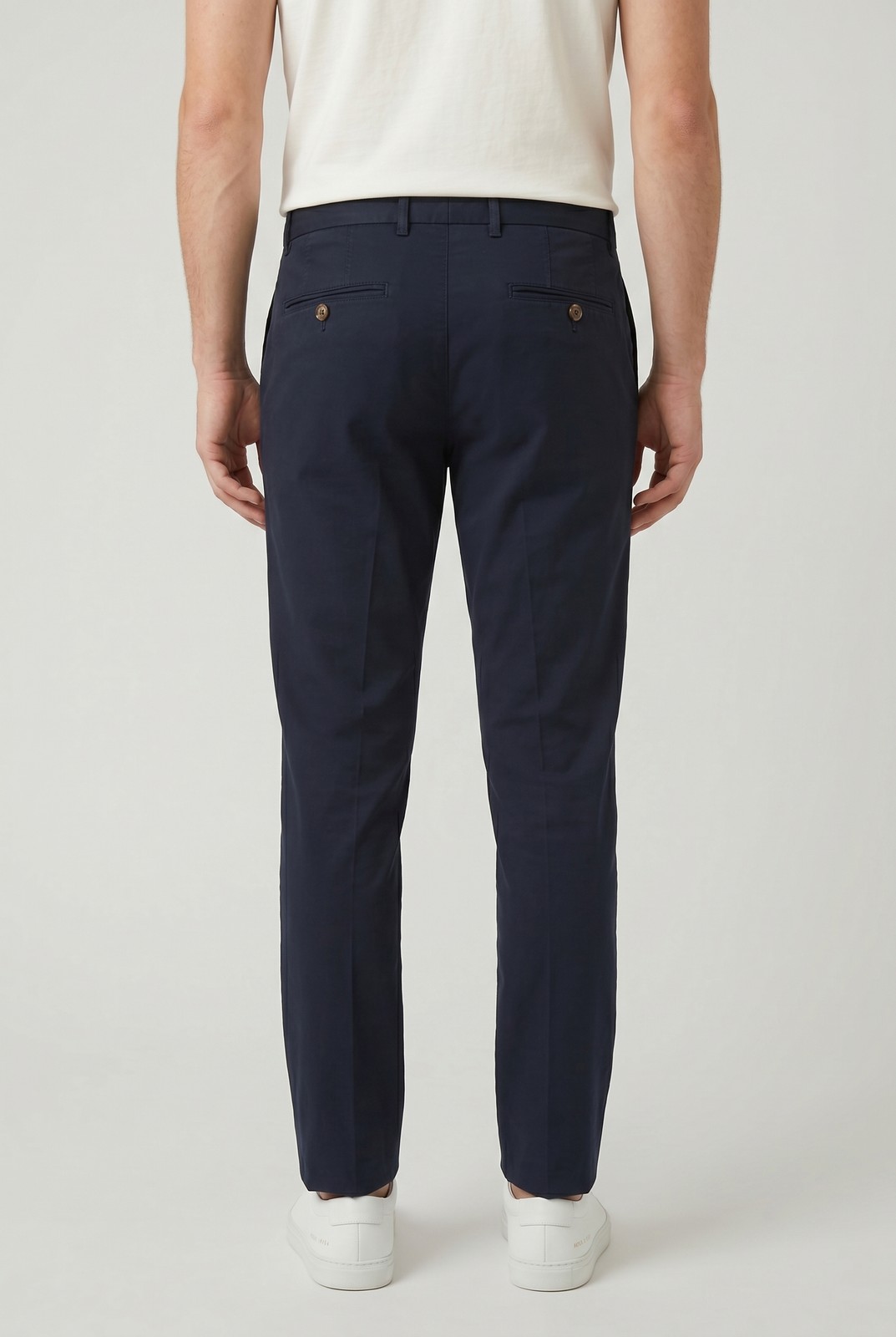 BRUNELLO CUCINELLI MEN’S DARK NAVY ITALIAN FIT CASUAL TROUSERS MSRP $655