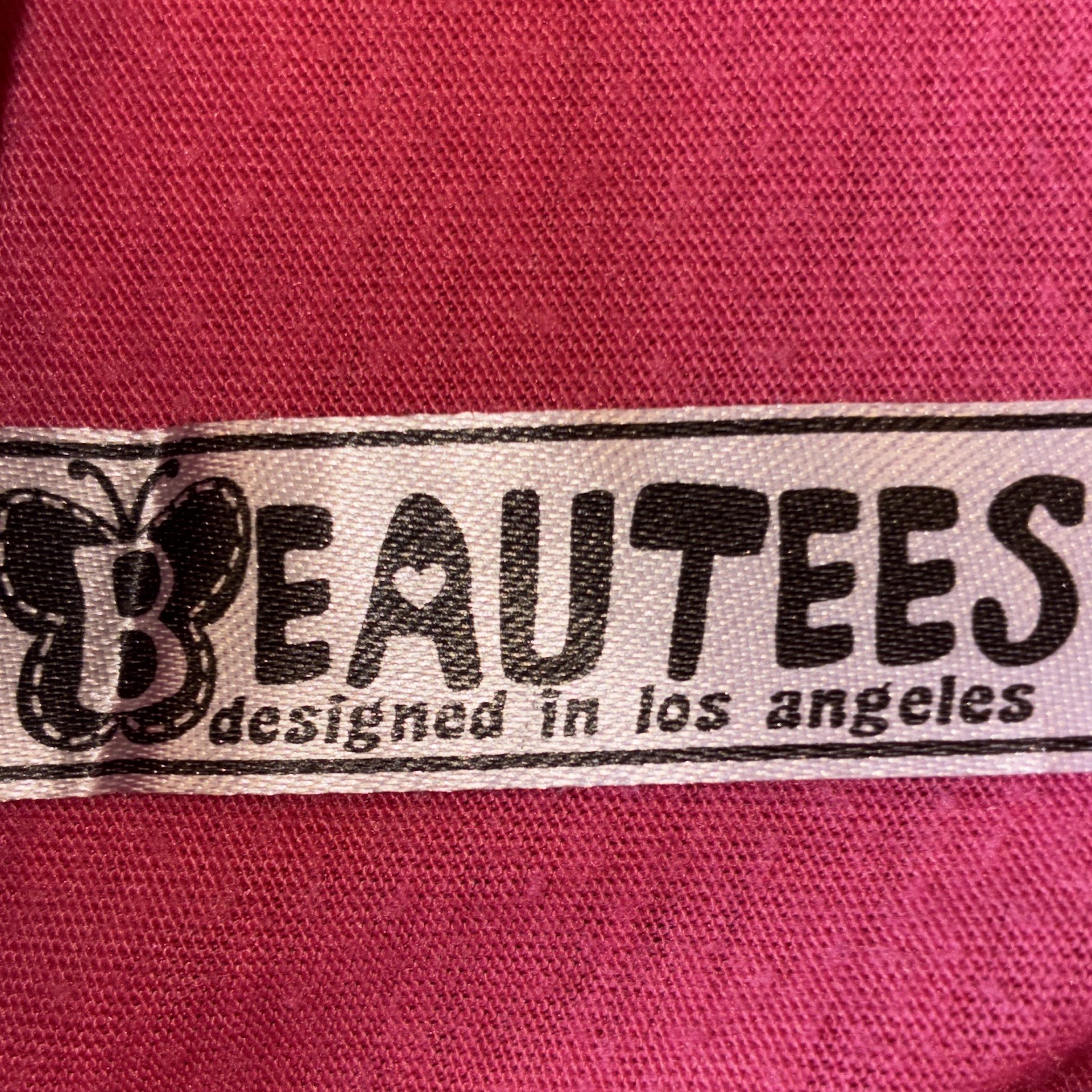 Beautees girls Pink Graphic Sequin Keyhole Neck Short Sleeve Tee L