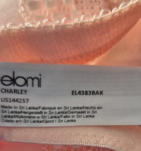 Elomi Charley Underwire Lined Spacer T-Shirt Bra EL4383 Size USA 36K rose