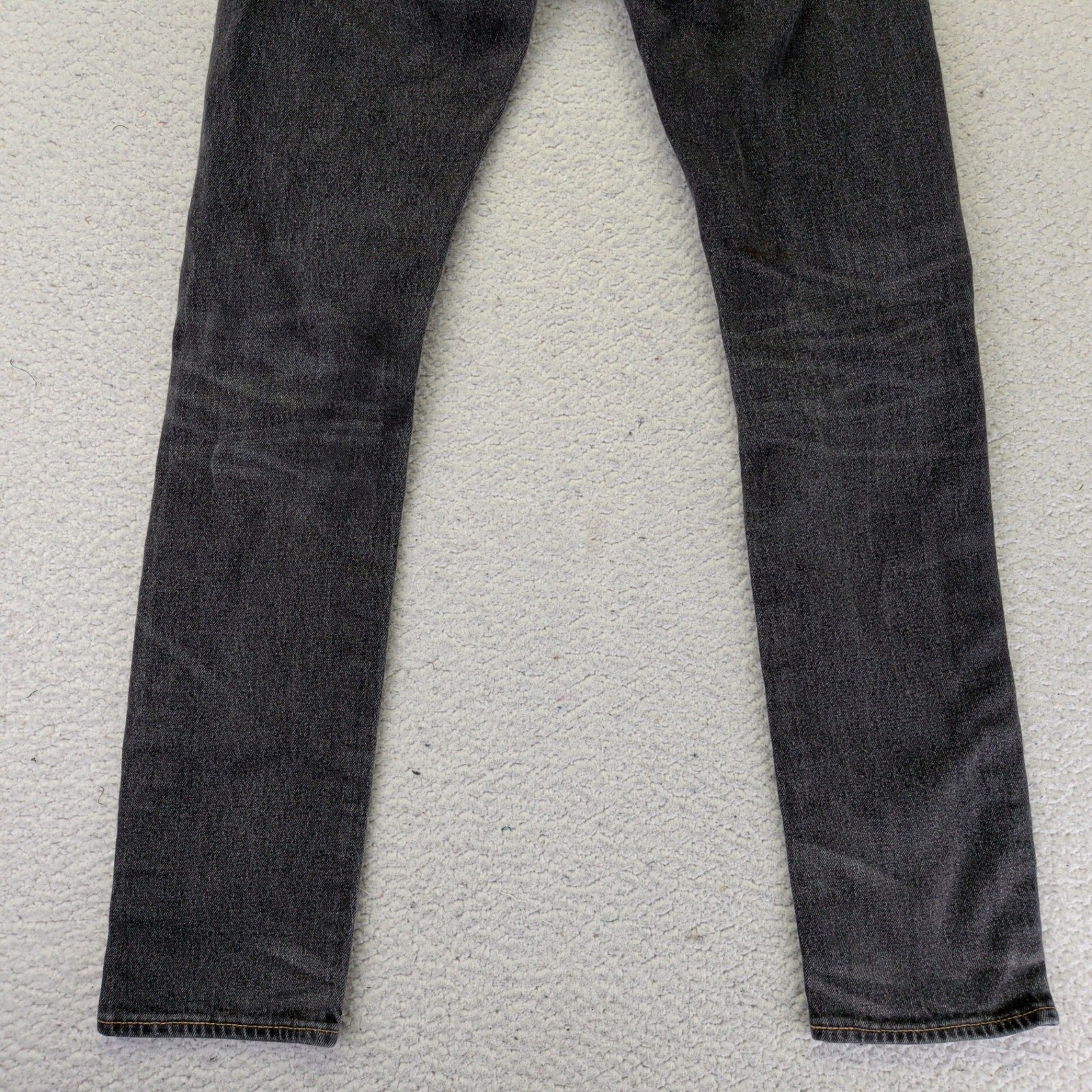 Levis 505 C Slim Straight Distressed Faded Black Jeans Womens W27 L32 28342-0006