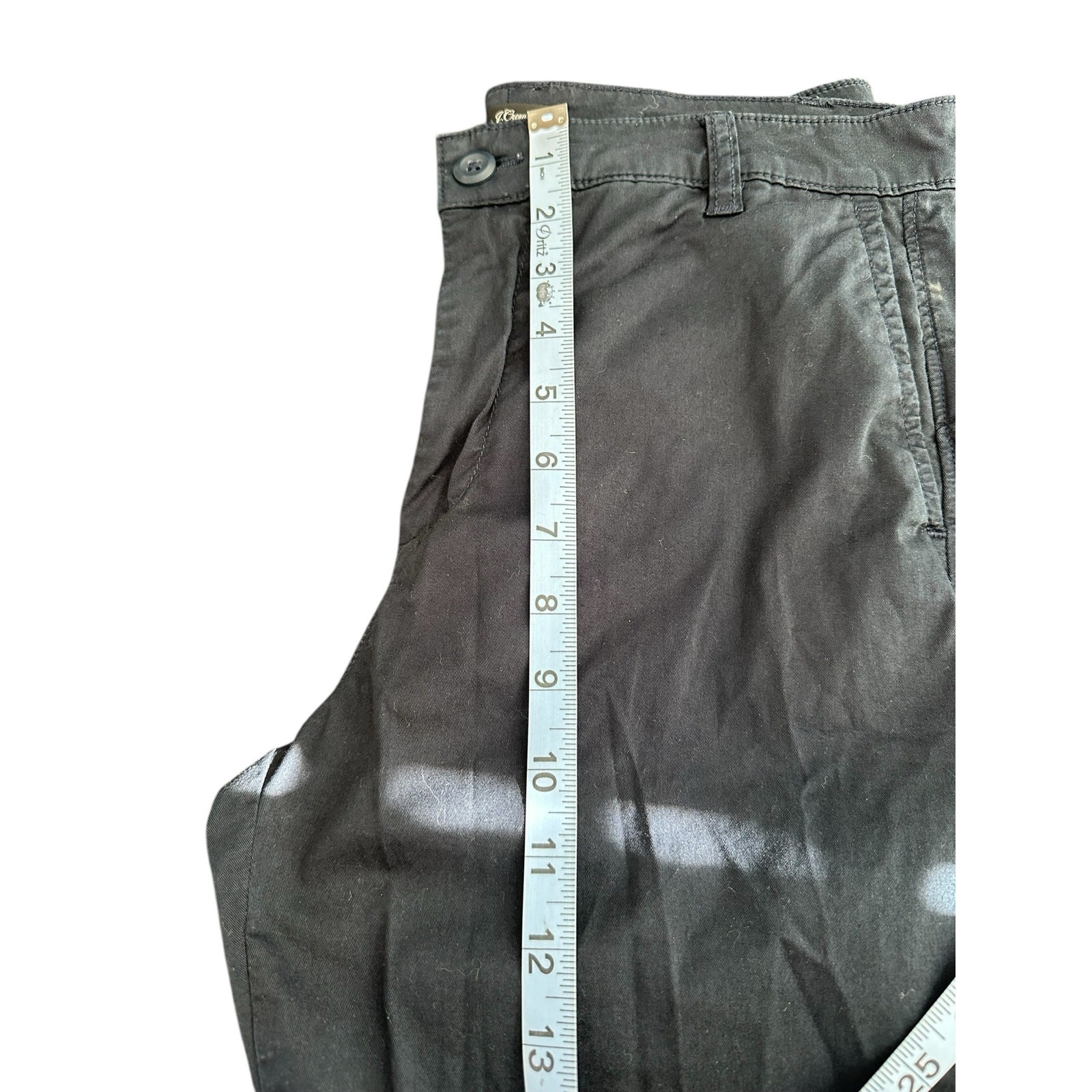 J.Crew Navy Casual Rugged Everyday Button Closure Skinny Leg Pants Size 27 Tall
