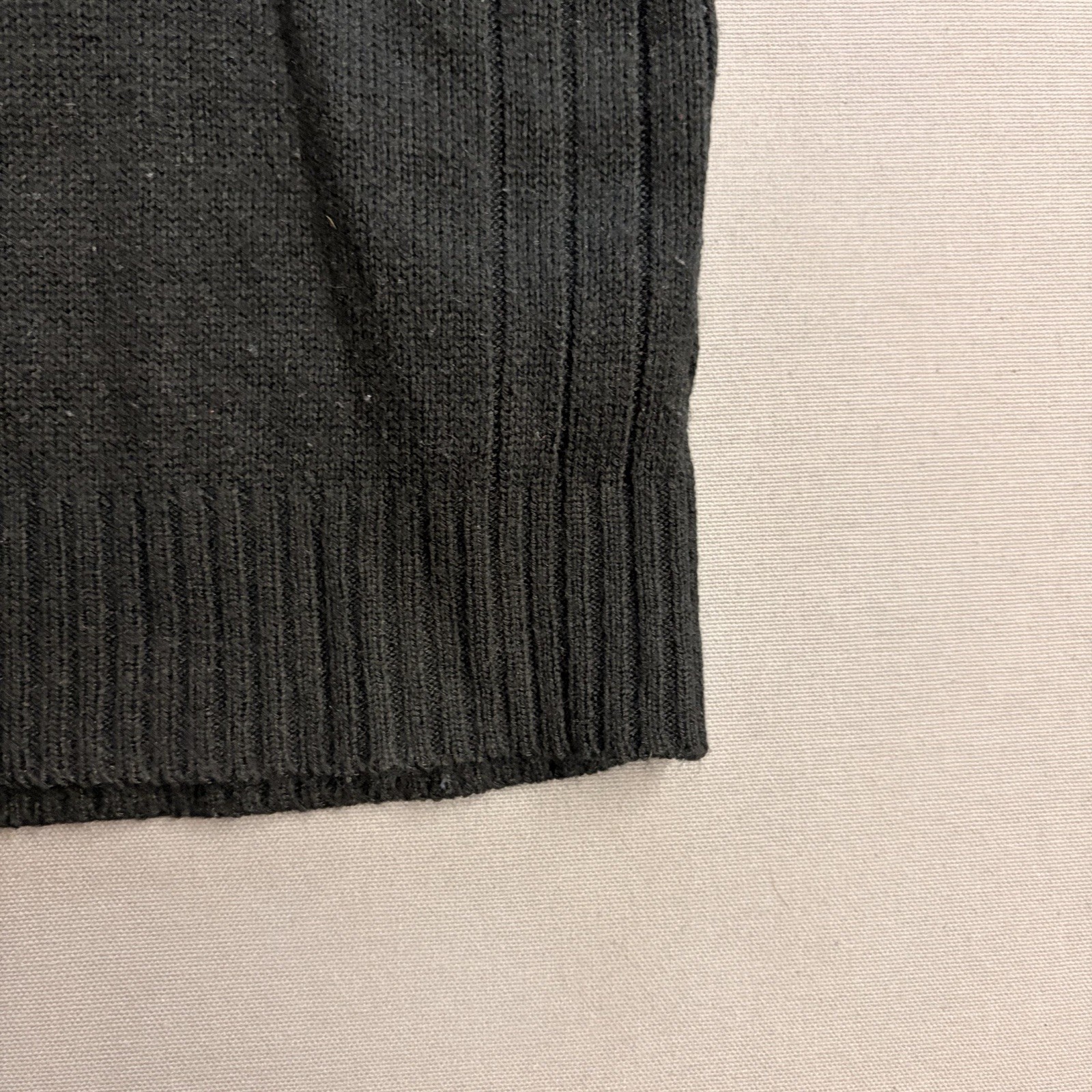 U.S. Polo Assn. Men’s Black Mock Turtle Neck 1/4 Zip Knit Sweater Size M