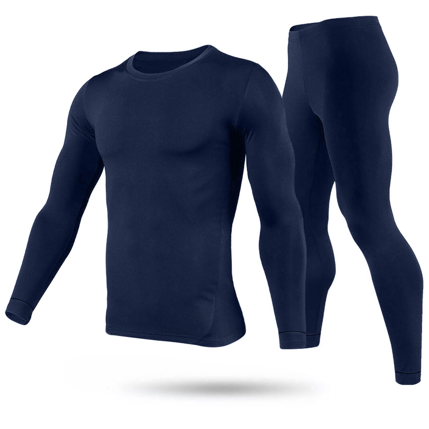 Men Thermal Underwear Set Cotton Long Johns Pants Sleeve Top Bottom Sports Suits