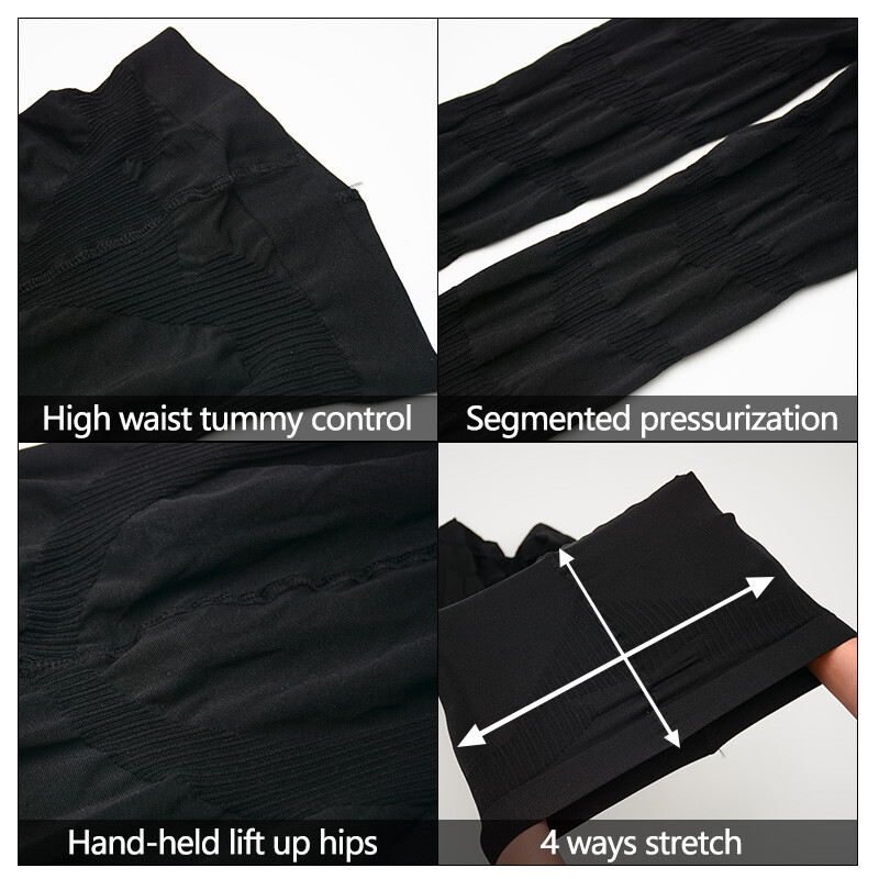 Anti Cellulite Compression Leggings Thigh Shaper High Waist Slim Pants Shapewear