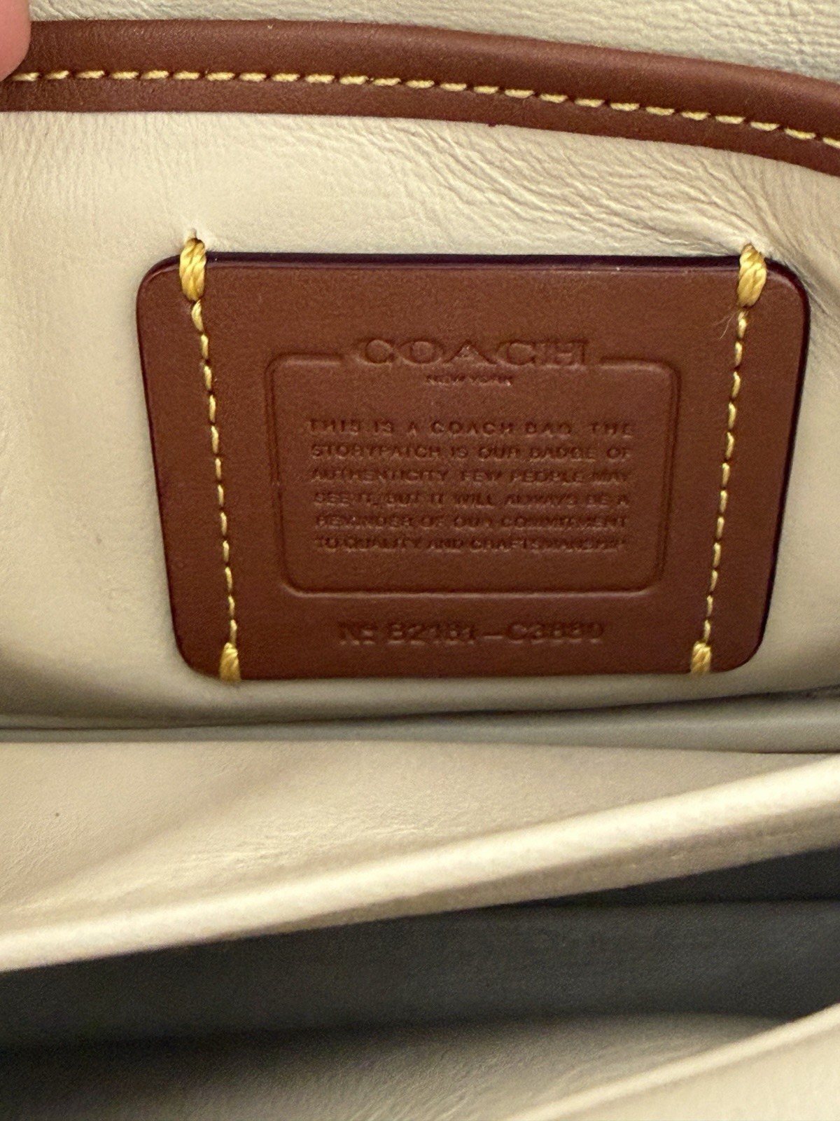 Coach Pillow Tabby 18 Women’s Shoulder Bag Beige/Ivory