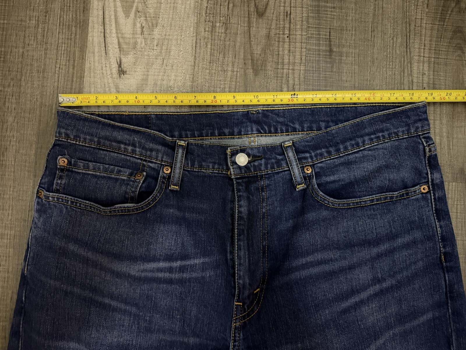 Levi’s 559 Straight Jeans Men Blue Dark Wash Denim Cotton Stretch