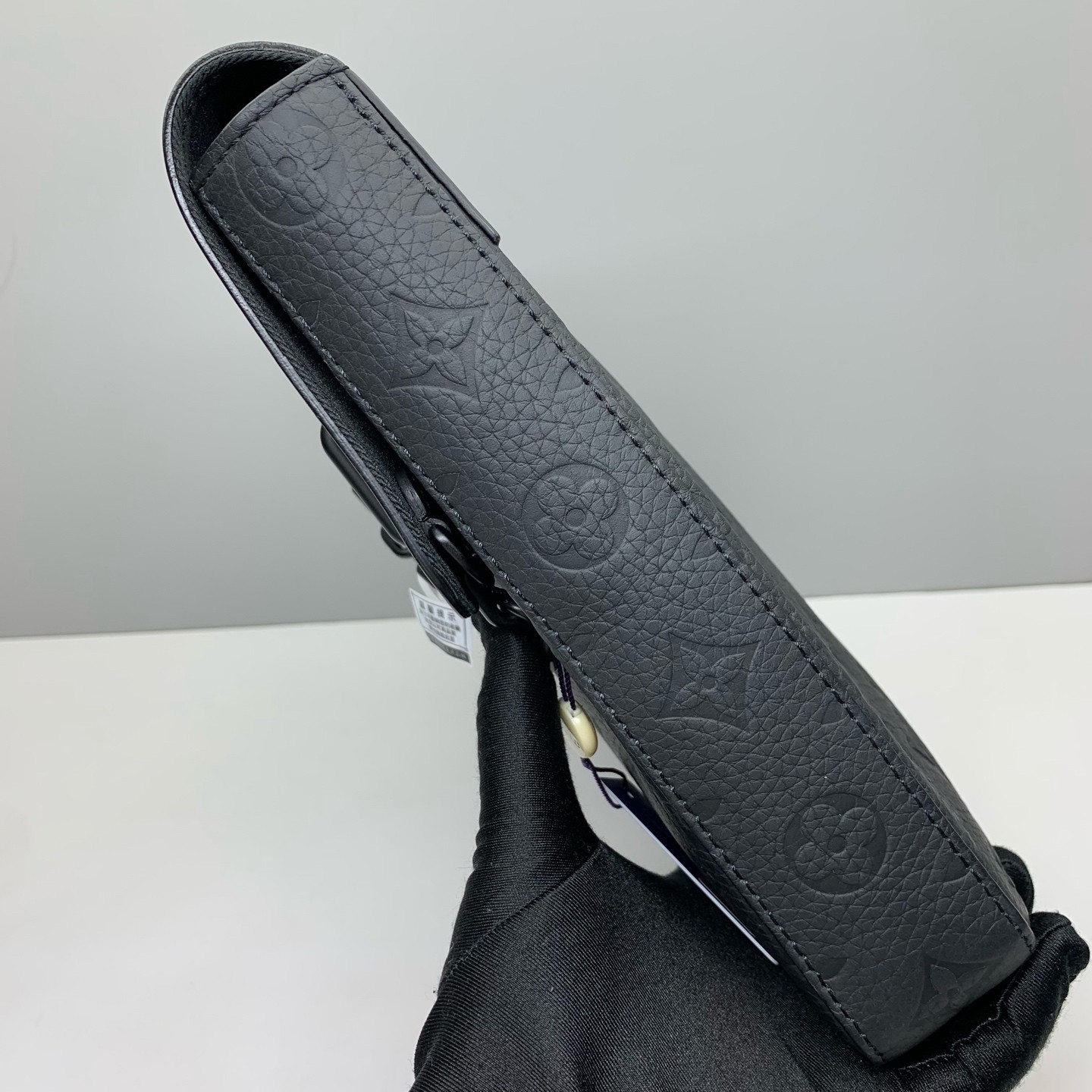 Louis Vuitton Pre-Owned Authentic Steamer Clutch Black Free Shipping 32x22x4cm