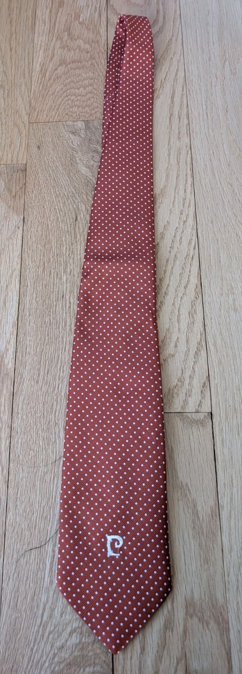 Vtg Pierre Cardin Men’s Tie Jack Henry Geometric Polka Dot USA 54”x 4.25”