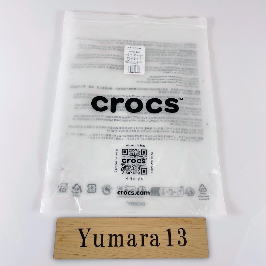 Crocs Axle Suede Mule Sepia Dark Cocoa 214137-2MV Unisex Size