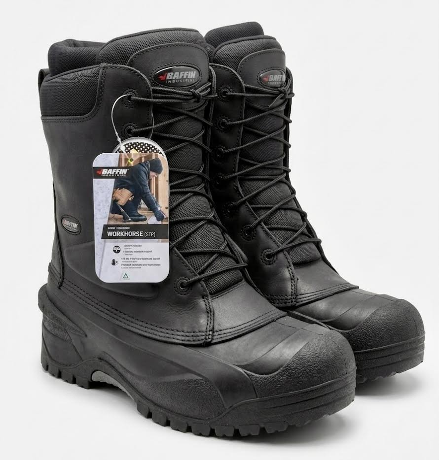 Baffin Workhorse Safety Toe and Plate Black Winter Boots Men’s US 13