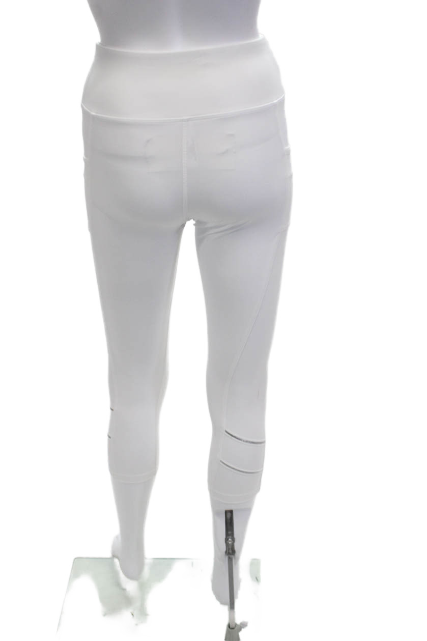 InPhorm Women Cropped Leggings White 77% Nylon 23% Spandex Size XS