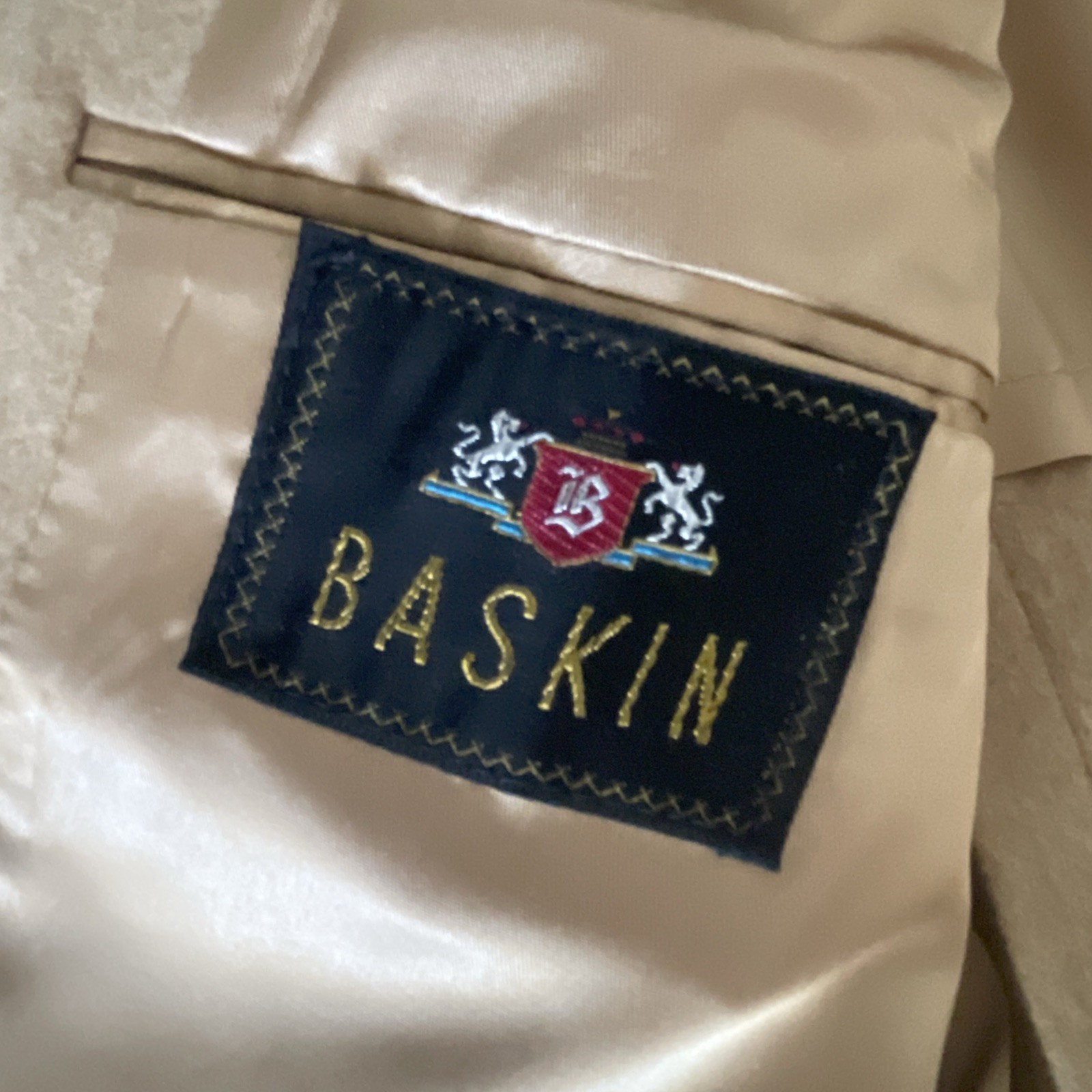 Vintage Baskin 100% Camel Hair Men’s Sport Jacket Size 38R Union Made USA