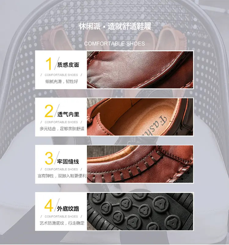 Men’s Vintage Round Toe Lace Up Loafers Formal Driving Causal Flat Heels Shoes