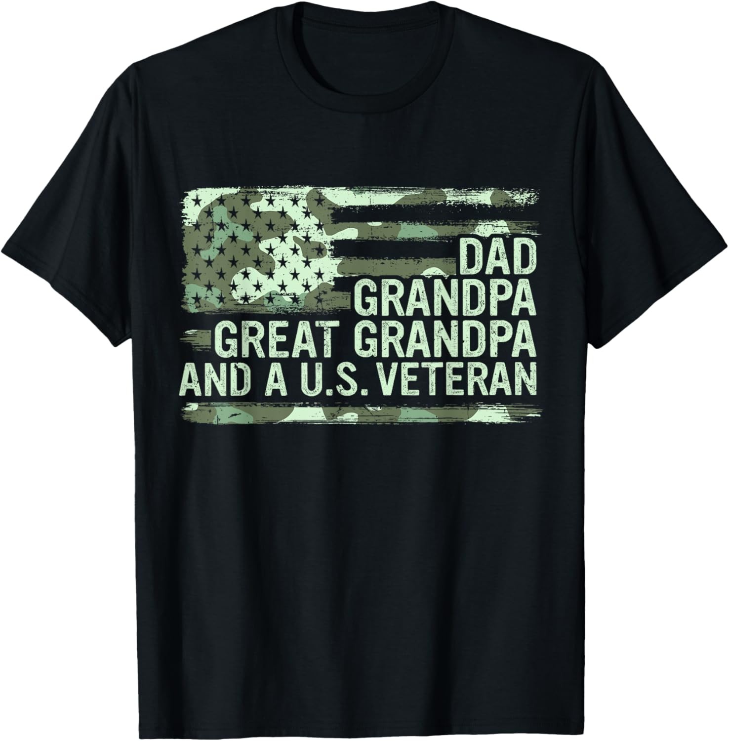 Mens Dad Grandpa Great Grandpa Veteran Fathers Day Great Grandpa T-Shirt