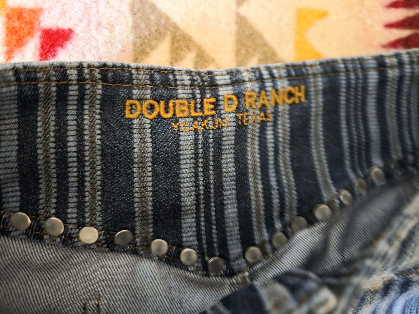 Double D Ranch Pitchwagon Ticking Pants ( Trousers) Size 12