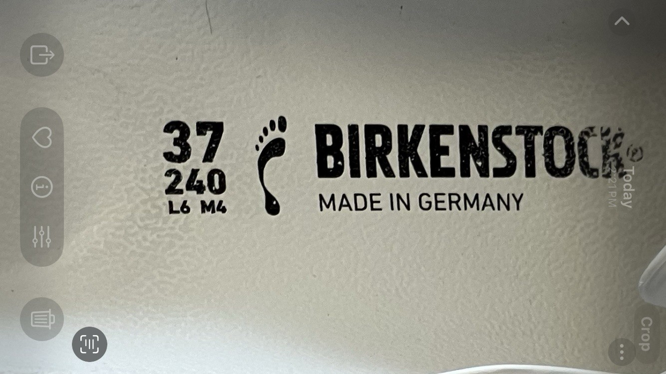 Birkenstock Boston Eva Clogs Bone White Slip On Size 37 US W6 M4 EXCELLENT