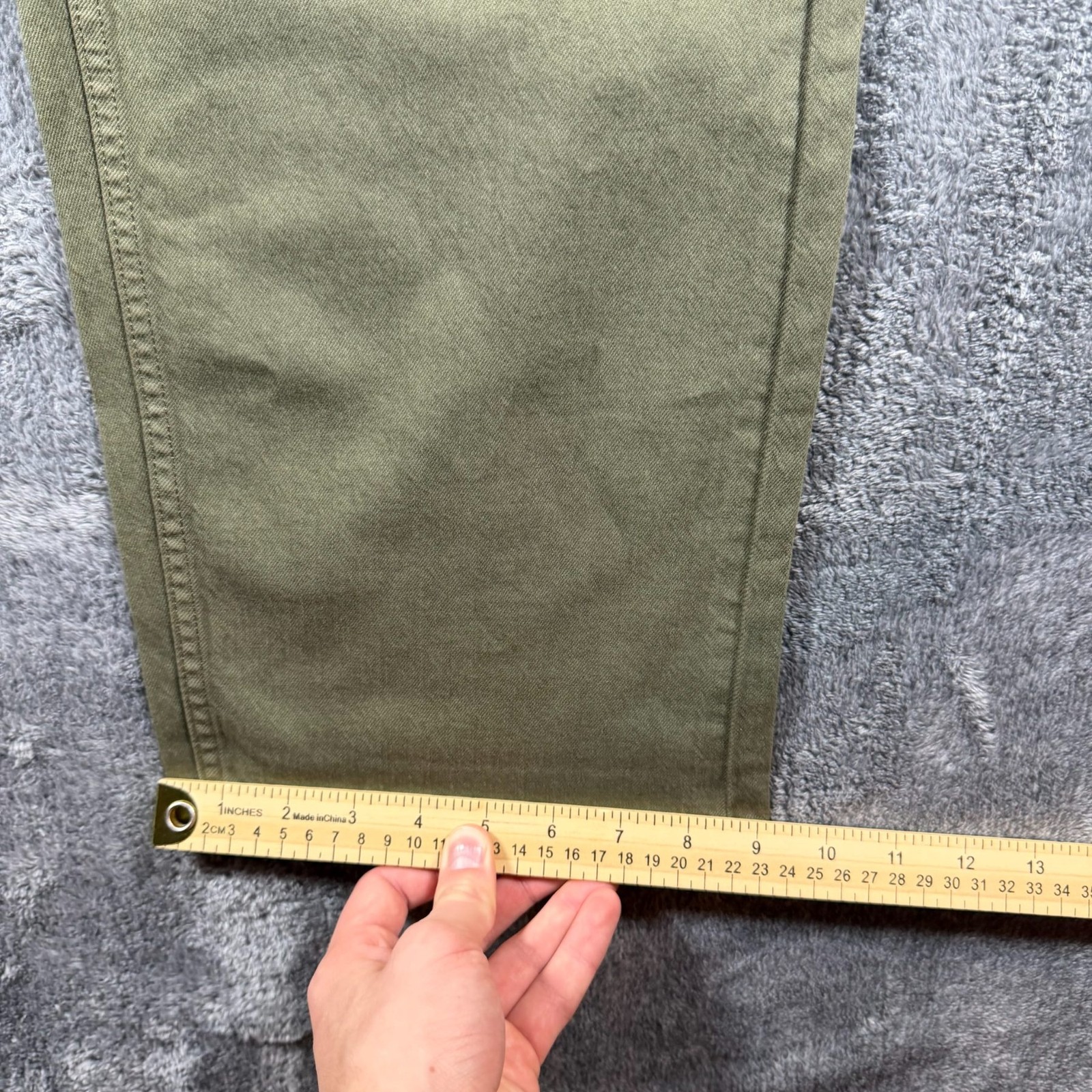 Levis 505 Jeans Mens 40×32 Green Regular Fit Stretch Denim NWT