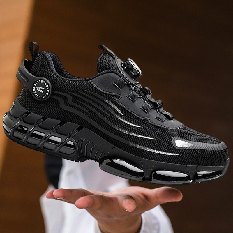 Work Safety Shoes Men Anti-smash Anti-stab Work Shoes Sneakers Steel Toe Shoes
