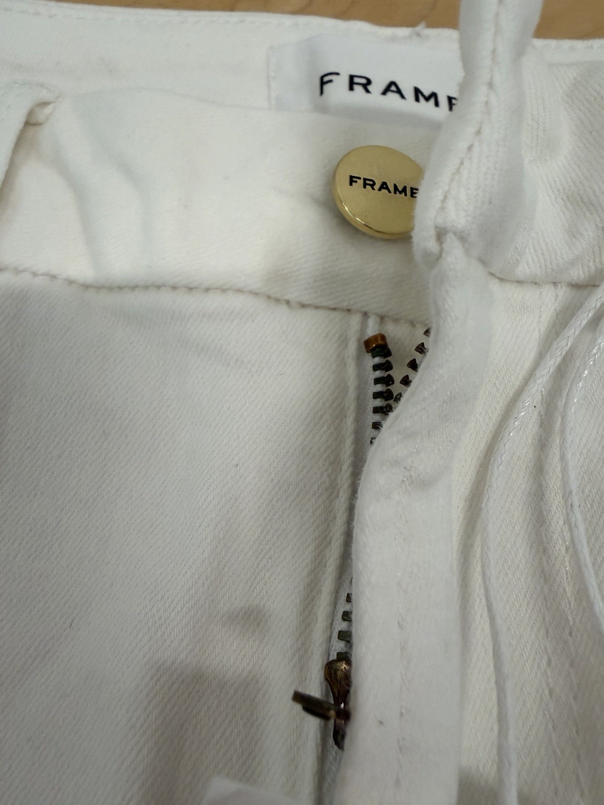 Frame Le Crop Mini Boot Jeans Size 27 White Blanc NWT Mid-Rise Boot Cut Womens