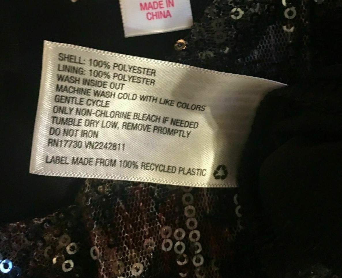Sequin Dress Black Floral Juniors Sz M Spaghetti T-Strap V-Neck Xhilaration