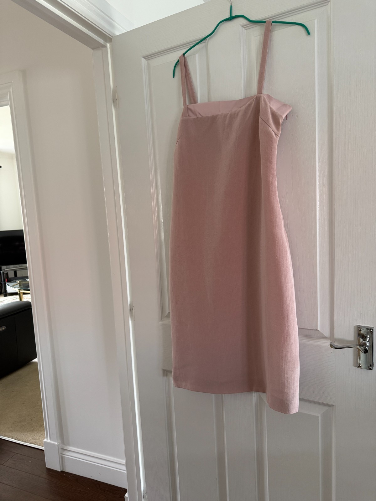 Vintage MARELLA ‘Dusky Pink Fitted Pencil Dress with spaghetti straps Size 12