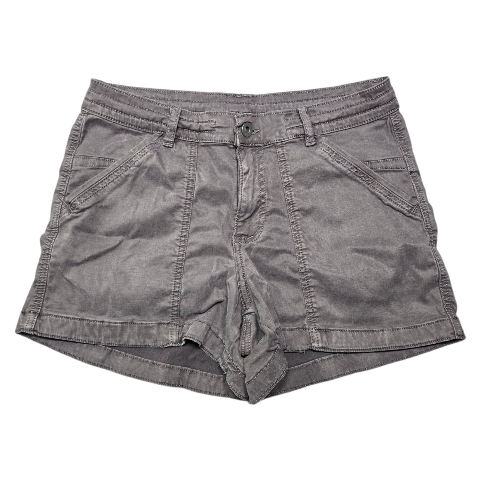 Kuhl Womens 6 Kultivatr Stretch Twill Fabric Shorts Outdoors Hiking Grey UPF-50+