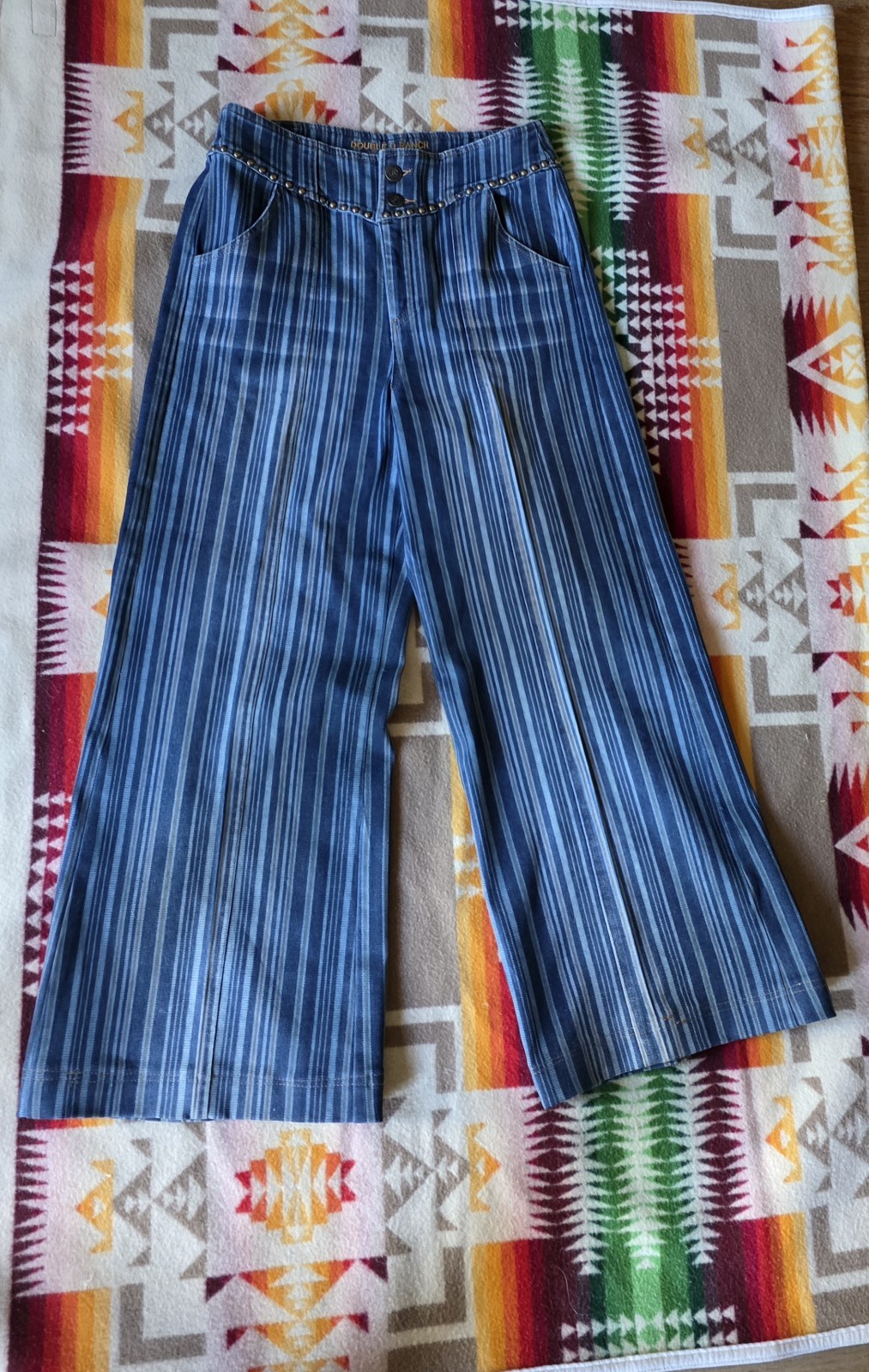 Double D Ranch Pitchwagon Ticking Pants ( Trousers) Size 12