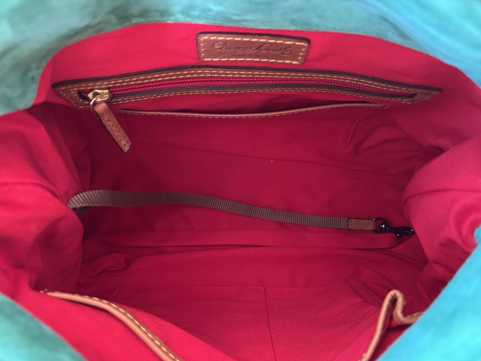 Dooney & Bourke Florentine Leather Large Satchel Handbag Natural 🤎