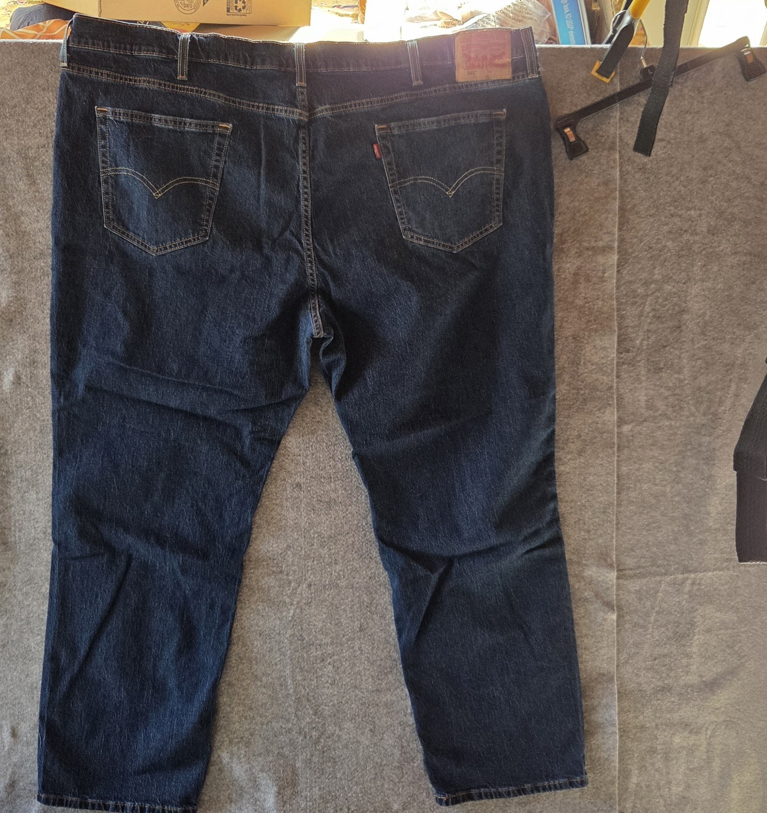 Levi’s 541 44 x 30 Men’s Blue Denim Jeans Dark Wash Straight Leg 5-Pocket