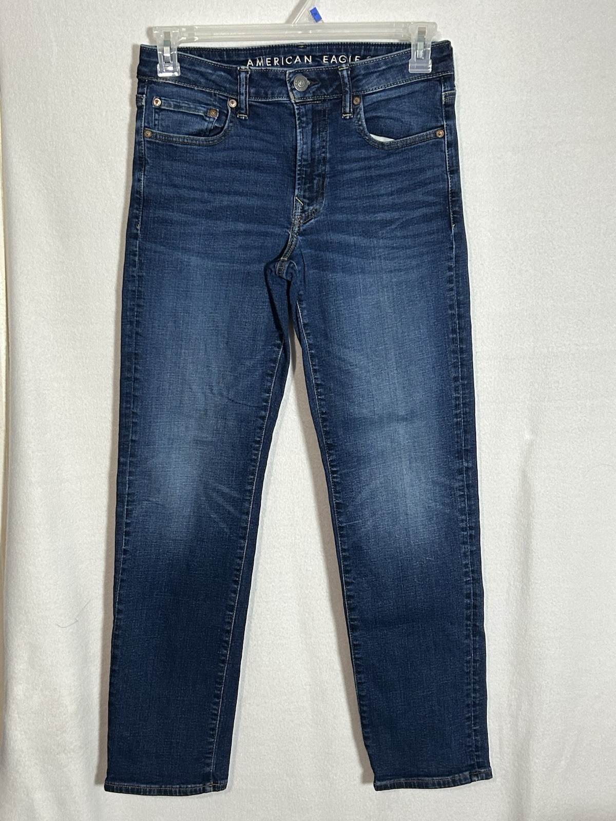 American Eagle Outfitters Mens Blue Next Level Flex Straight Jeans Size 30X32