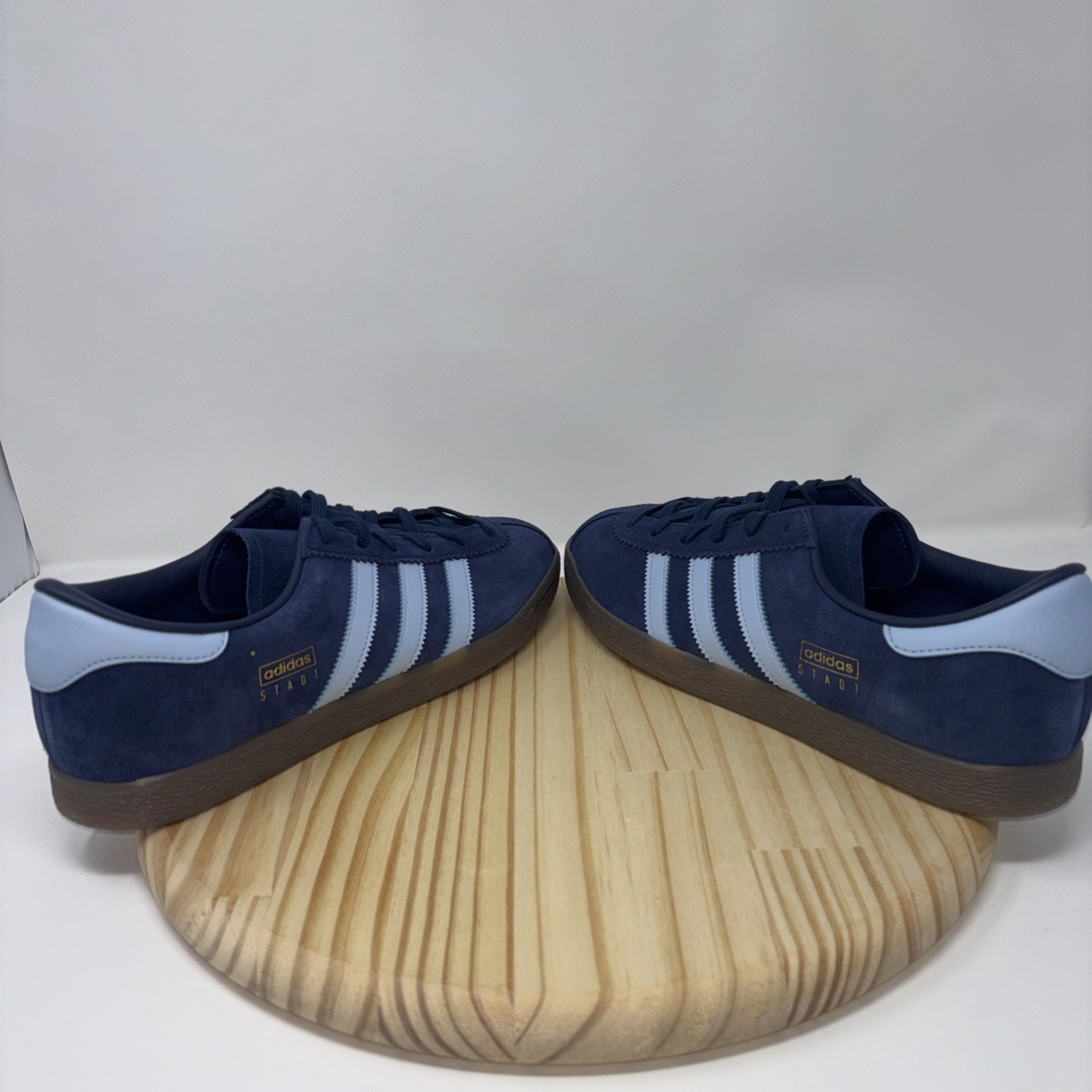 New! Adidas Stadt Night Indigo Navy Gum Originals Men’s US Sz 12