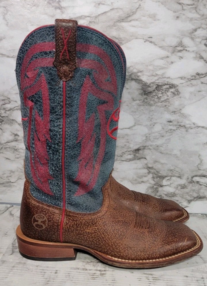 Twisted X Hooey Brown Leather Cowboy Boots MHY0020 Men’s Size 8 D